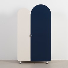 리바트 아동용 톨 라운드 옷장 방문설치, 네이비