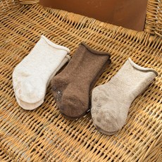 Kids FUTURE 嬰幼兒用 巧克力糖果 無壓迫 捲邊 Atti 中筒襪 3雙組