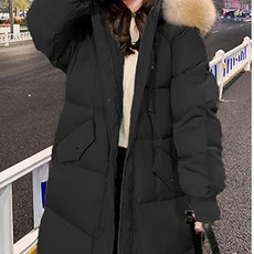 여성용 펄린 후드 롱 패딩 CH-2210801