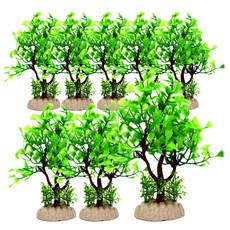 아쿠아테라 어항장식 중경 인조수초 AT504T, 혼합색상, 8개