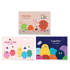 YOUNGART 可撕式素描本 3入 隨機出貨, 8 開, 60張