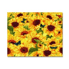 向日葵畫DIY油畫套組蝴蝶和向日葵, 混色