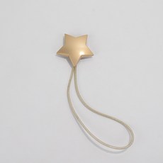 MEO 별모양장식 타이백 6 x 40cm, 골드, 1개
