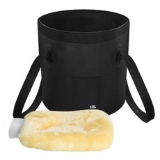 C99洗車雙面洗車手套+緊湊型洗車水桶套組CC-009, 1套