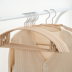 제이밀 논슬립 어깨뿔방지 옷걸이, 베이지, 30개