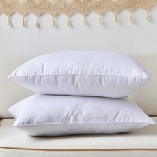 LE REVE 可調節高度雲朵拉鍊式枕芯, 白色, 2個