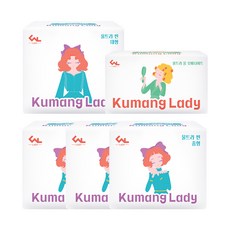 Kumang 超薄衛生棉 M號 14入*3組+超薄衛生巾 翼型 L號 12入+超長夜用衛生棉 翼型 6入, 1套