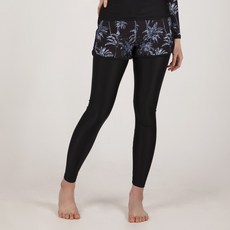 KOOGI ADVENTURE 女款棕櫚樹印花假兩件內搭短泳褲 LM-W1210