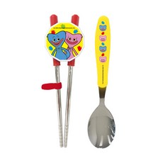 LE BARN Poppy Playtime湯匙+雙手訓練筷組, 勺子+筷子, 混色