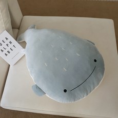 Jbloom 鯨鯊麻糬靠枕, 天藍色