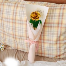 아스파시아 골든 심볼 카네이션 꽃다발, 골드, 1개