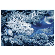 코쿼드 DIY 명화그리기 유화 그림 세트 600 x 750 mm, E13 백룡, 1개