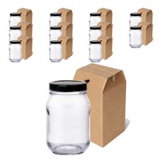 mir Korea 高款容器 黑色瓶蓋 380 + 高級款 1入 高款禮物盒 中型組合, 12套