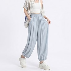 I CAN SIMPLE 女款夏季哈倫版型鬆緊帶日常束口褲