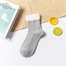 孕婦四季棉質舒適襪 灰色, 5雙