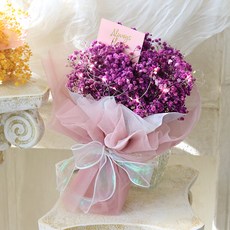 ScentBasket 不凋謝永生滿天星花束, 紫色