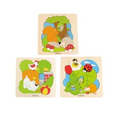 beleduc 件套木製拼圖, 1套, 27件