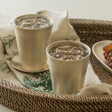 Notdam 韓國手工鍛造銅器啤酒杯 2入組, 2個