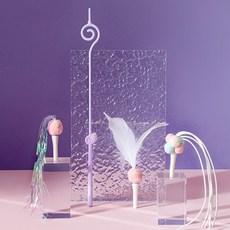 틸릿 멀티 3in1 낚시봉 세트 천사, 퍼플, 1세트