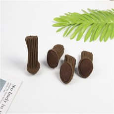 가구 다리 보호 커버, 다크커피, 4개