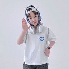 BerryCloset 男童透氣New愛心格紋短袖T恤