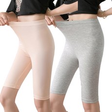 엘쏘 여성용 여름 쫀쫀 허벅지 군살커버 속바지 레깅스 5부 2종 세트
