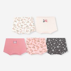 Uni FRIend 女童款Flower系列印花四角內褲 5件組