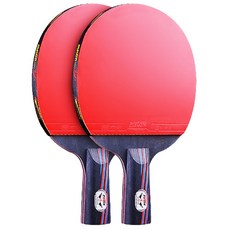 成人初學者5星桌球拍 JC157 紅色 2入, 單品