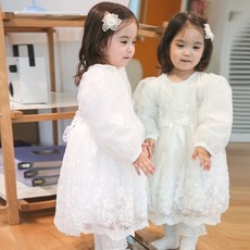 IAMBEBE 嬰幼兒雪倫洋裝 + 帽子套組