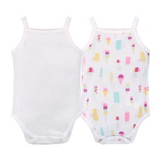 Mom's care 幼童網眼吊帶包屁衣2件組