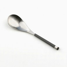 보겐 스퀘어 투톤 실버 커트러리 차이나스푼, 챠콜, 1개