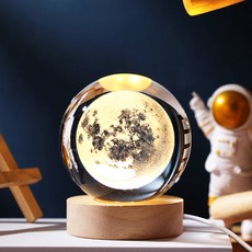 Edens 太空Galaxy月亮心情燈迷你雪人 6cm, 月亮