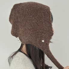 CocoDream 兒童款素色羊毛混紡針織護耳軟帽