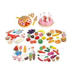 Casby Role 嬰兒維多利亞木質食品 7 件套 KBP1999set, 隨機出貨