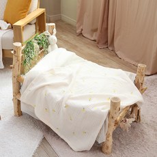 HWAMO BABY 嬰幼兒用高級紗布刺繡安撫被, 月光鬱金香