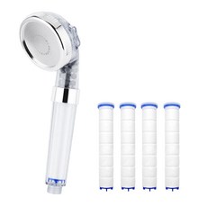 Daily Friends Happy Darling 水壓上升 3 檔浴室水龍頭 3WAY 過濾花灑頭+過濾器 4p 套組, 1套