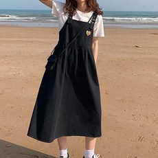 구디프 레이지 루즈 뷔스티에 레이어드용 나시 원피스