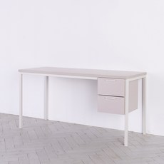 리바트 조인 1800 서랍형 책상 방문설치, 라이트그레이