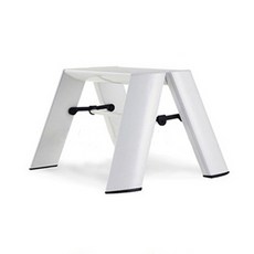 Onsuki家用多功能折疊式迷你梯子 白色 1階, 1個