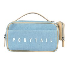 PONY TAIL ENTAME COLLECTION 中性高爾夫球袋, 牛仔米色