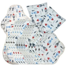 WIZLLY 布衛生棉 初經準備組合 迷彩紅, 1套