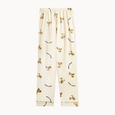 피어니스트 여성용 일자 팬츠 잠옷 바지