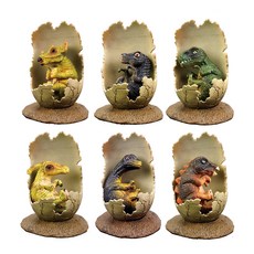 BC TOY 恐龍蛋圖玩具 6 件套, 混色