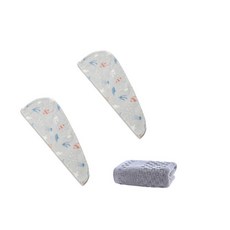 柔軟髮巾 SG34 2入 + 洗臉毛巾套組, 類型5, 1套