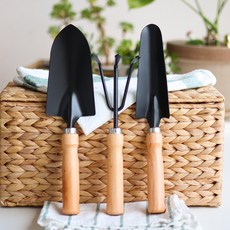 一日空間園藝木柄育苗鏟 3 件套, 1套