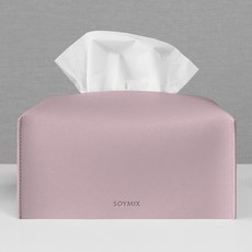 소이믹스 사피아노 가죽 호텔 룸 티슈 케이스 커버, 라벤더퍼플