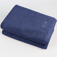 송월타월 컴포트 그라운드 바스타올 450g 30수 면사, 블루, 2개