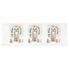 알럽홈 스타일프린팅 태슬 벨크로 멀티커튼