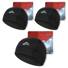 Itgom 自行車騎行安全帽內襯帽, 3入, 黑色