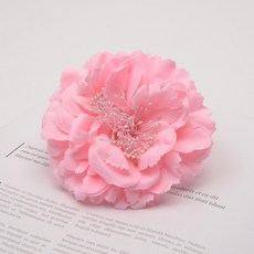 窗簾綁帶 玫瑰花 窗簾夾 12.5cm, 花朵2 粉紅色, 2個